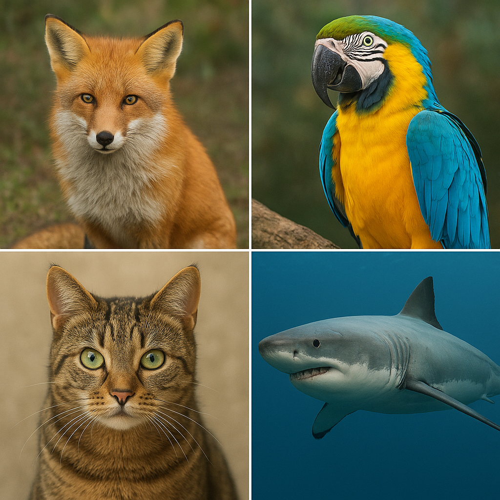 Rodzaje zwierząt i ich charakterystyka